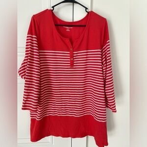 Allison Daley Bright Orange Top Size 3X